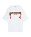 Lanvin Braided Ribbon Embroidered T-shirt In White