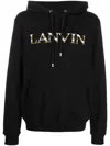 Lanvin Embroidered-logo Pouch-pocket Hoodie