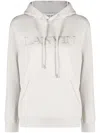 LANVIN LANVIN EMBROIDERED REGULAR FIT HOODIE CLOTHING