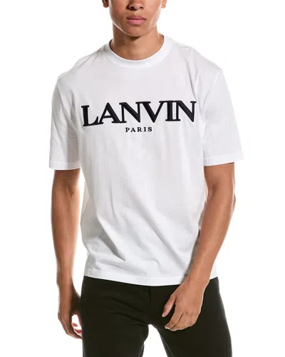 Lanvin Embroidered Regular T-shirt In White
