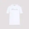 Lanvin Short-sleeved T-shirt With Embroidered Logo In White
