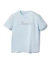 Lanvin Embroidered Script Logo T-shirt In Blue