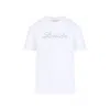 Lanvin Embroidered Script Logo White Cotton T-shirt
