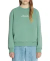 Lanvin Logo-embroidered Sweatshirt In Vert De Gris