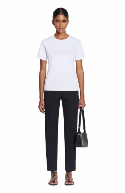 Lanvin Embroidered T-shirt In White