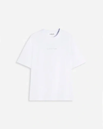 Lanvin Embroidered T-shirt In Optic White