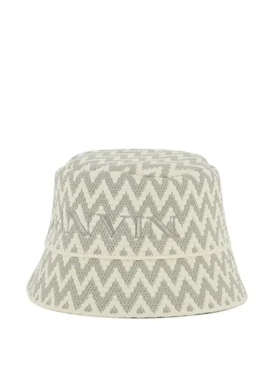 Lanvin Enfant Kids' Chevron Logo Bucket Hat In Multi