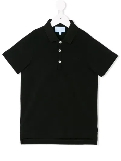 Lanvin Enfant Kids' Classic Polo Shirt In Black