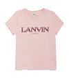 Lanvin Enfant Logo-print Cotton T-shirt In Pink