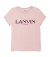 Lanvin Enfant Logo-print Cotton T-shirt In Pink