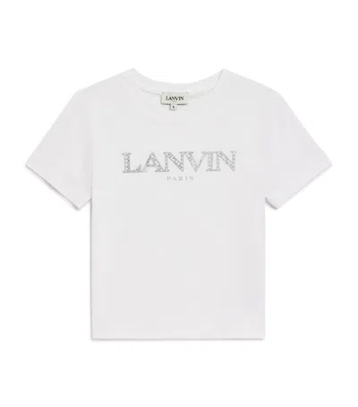 Lanvin Enfant Kids' Cotton Logo T-shirt In White