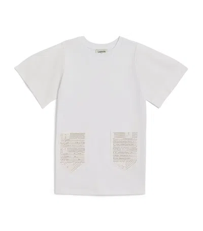 Lanvin Enfant Kids' Cotton Short-sleeve Dress In White