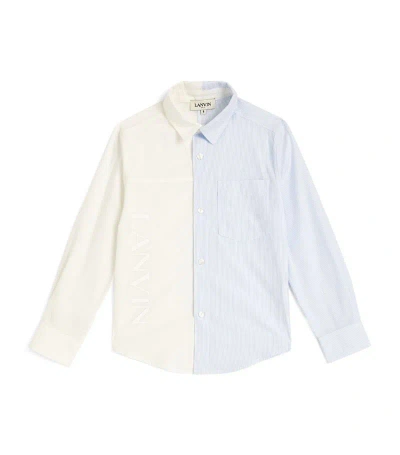 Lanvin Enfant Kids' Cotton Striped Shirt (4-14 Years) In Multi
