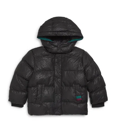 Lanvin Enfant Kids' Curb-detail Puffer Jacket (4-14 Years) In Black