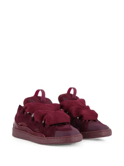 Lanvin Enfant Kids' Curb Sneakers In Red