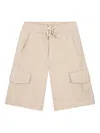 Lanvin Enfant Drawstring Cargo Shorts In Neutral