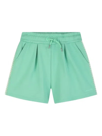 Lanvin Enfant Kids' Drawstring Trim Shorts In Green