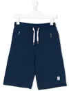 Lanvin Enfant Drawstring Waist Track Shorts In Blue