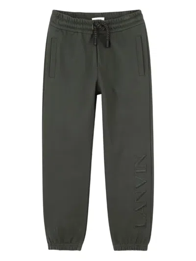 Lanvin Enfant Kids' Elasticated Cuff Sweatpants In Green