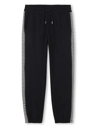 Lanvin Enfant Kids' Elasticated Drawstring Track Pants In Black