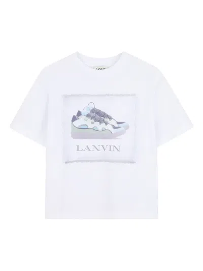 Lanvin Enfant Kids' Graphic-print T-shirt In White