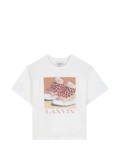 Lanvin Enfant Kids' Graphic-print T-shirt In White