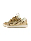 Lanvin Enfant Leopard-print Lace-up Sneakers In Animal Print