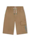 Lanvin Enfant Logo-embroidered Drawstring-waist Shorts In 中性色