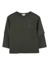 Lanvin Enfant T-shirt Im Layering-look In Green