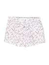 Lanvin Enfant Logo-print Drawstring Shorts In 白色