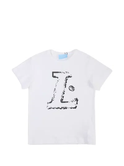 Lanvin Enfant Kids' Logo-print T-shirt In White