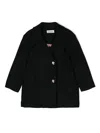 Lanvin Enfant Notched-lapels Coat In Black