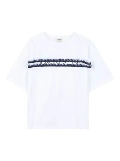 Lanvin Enfant Kids' Round-neck T-shirt In White