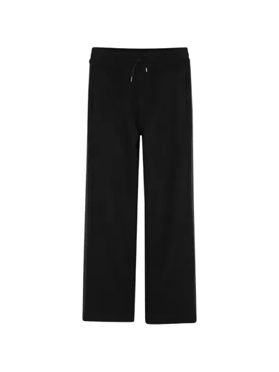 Lanvin Enfant Kids' Side-stripe Track Pants In Black