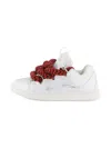 Lanvin Enfant Statement Lace-up Sneakers In White