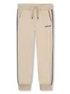 Lanvin Enfant Striped-edge Track Pants In 中性色
