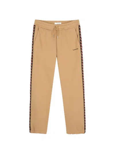 Lanvin Enfant Kids' Stripe-detail Track Pants In Neutral