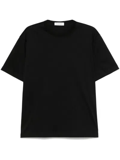 Lanvin Essential Cotton T-shirt In 10 Black
