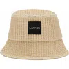 Lanvin Raffia Bucket Hat In Neutral