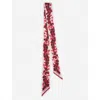 Lanvin Silk Scarf In Carmine Red