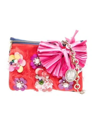Pre-owned Lanvin Evening Bag In Black/red