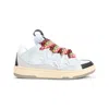 Lanvin Exaggerated Silhouette Leather And Rubber Sneakers In Multi