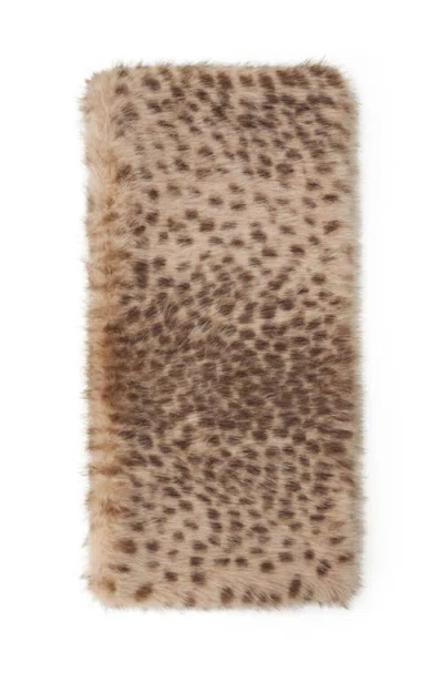 Lanvin Faux Fur Scarf In Red
