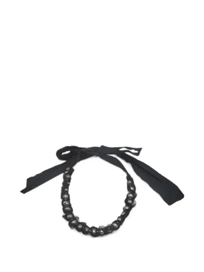 Pre-owned Lanvin Faux-pearl Necklace In Silver