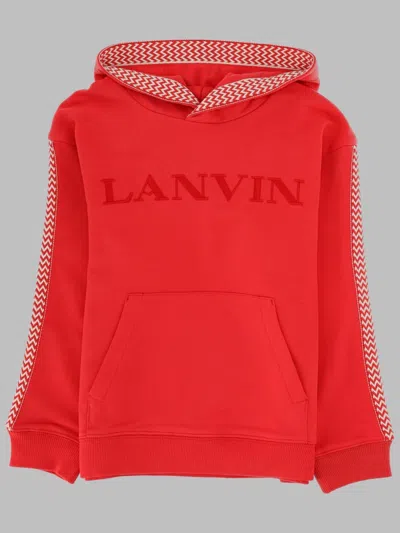 Lanvin Unisex Kids Mini Hoodie T-shirt In Red