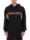 Lanvin Man Sweatshirt Black Size S Polyester In Black