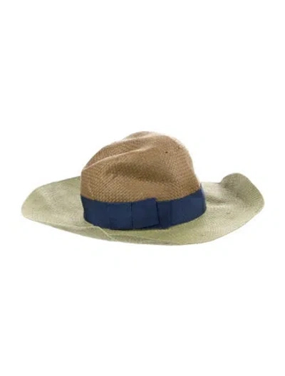 Pre-owned Lanvin Felt Gambler Hat In Green