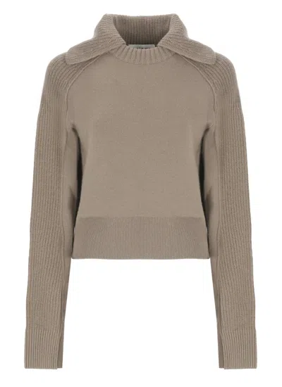 Lanvin Fine-knit Sweater In Nude