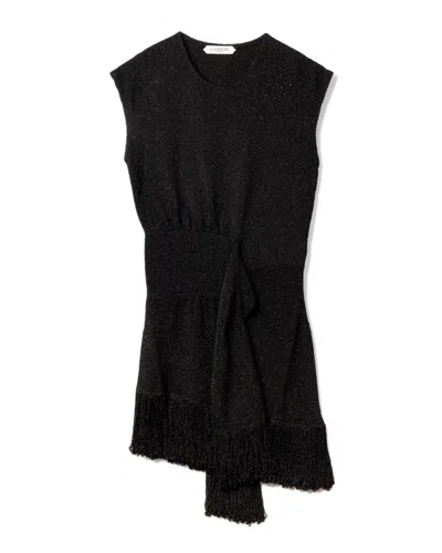 Lanvin Fitted Black Evening Dress