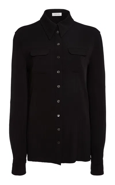 Lanvin Fitted Shirt In Black